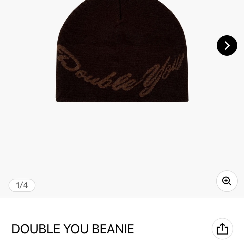 Brown Double You Beanie
